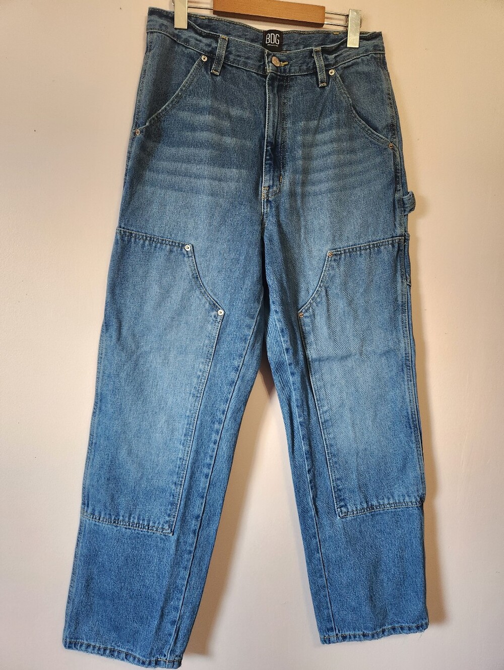 BDG Urban Outfitters High-Rise Carpenter Jeans Double Knee Denim Size 30 EUC